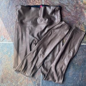 SPANX faux leather leggings!